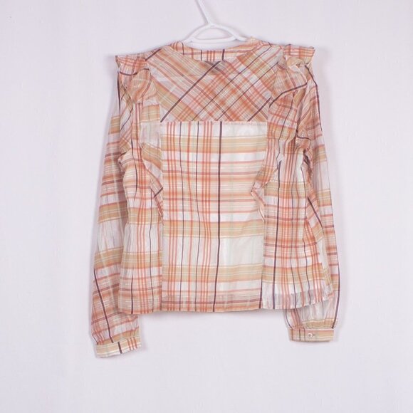 ANTHROPOLOGIE CURRENT AIR Ruffle Blouse Size S - Picture 6 of 8